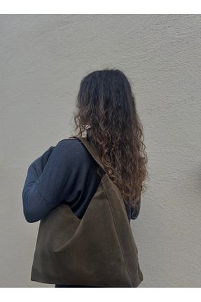 کیف دوشی خاکی زنانه جیر Boutiquehaki - کد 870935413