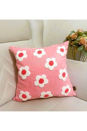 کوسن و روکش کوسن صورتی کتان HD HOME COLLECTİON - کد 868437873