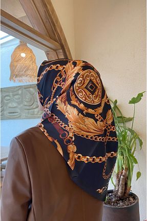شال سرمه ای زنانه Poly Twill MODA - کد 870940252