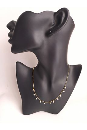 گردنبند جواهر طلائی زنانه برنجی BHR AKSESUAR - کد 870942399