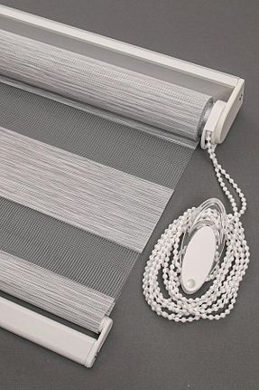 پرده کشوئی طوسی کلاسیک Stor Noveva Home - کد 683215875