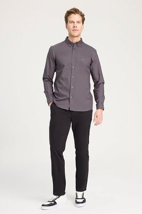پیراهن طوسی مردانه رگولار Wrangler - کد 828654209