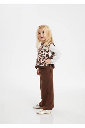 ست بالاتنه و پائین تنه قهوه ای بچه گانه تریکو Tudekids - کد 871329273