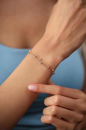 دستبند جواهر زرد زنانه استیل (فولاد) Pure Charm - کد 870953069