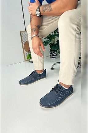 کفش کلاسیک سرمه ای مردانه چرم مصنوعی İmerShoes - کد 859766329