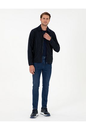 شلوار جین آبی مردانه پاچه تنگ Pierre Cardin - کد 871010255