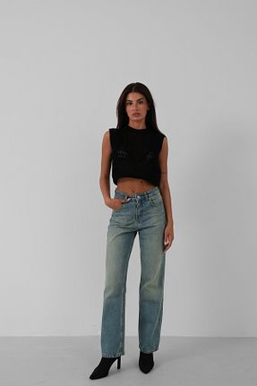 شلوار جین آبی زنانه جاگر Black Fashion - کد 871340998