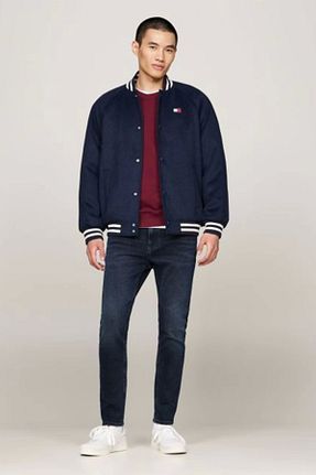 شلوار جین سرمه ای مردانه پاچه تنگ Tommy Jeans - کد 878271100