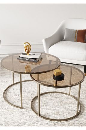 میز جلو مبلی رنگی فلزی Dekoport - کد 871067124