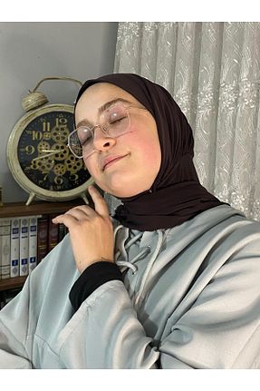 شال قهوه ای زنانه پلی استر AHRAR tesettür - کد 871056966