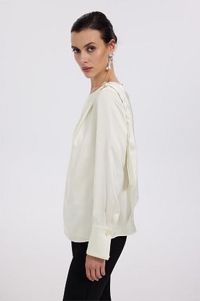 بلوز نباتی زنانه ساده Ekol - کد 871060070