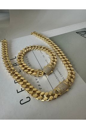 گردنبند استیل ( فولاد ) طلائی زنانه استیل (فولاد) Chiaro Accessory - کد 871065650