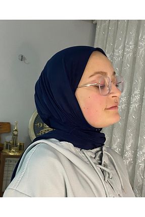 شال سرمه ای زنانه پلی استر AHRAR tesettür - کد 871056998
