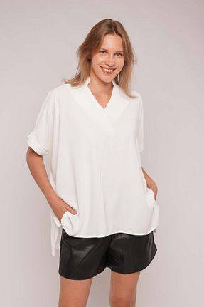 بلوز نباتی زنانه ساده GABRİA - کد 871082134