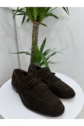 کفش کلاسیک قهوه ای مردانه چرم خالص Klay Shoes - کد 871076836
