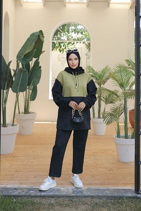 ست گرمکن حجاب مشکی زنانه رگولار ISTANBUL STYLES - کد 870067526