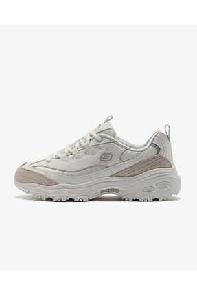 کفش اسنیکر بژ زنانه بند دار Skechers - کد 871356513