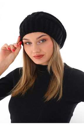 کلاه پشمی مشکی زنانه اکریلیک Wearflawless - کد 871108384