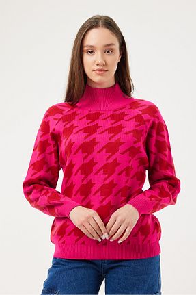 پلیور رنگی زنانه Kazayağı POODLE - کد 871130180