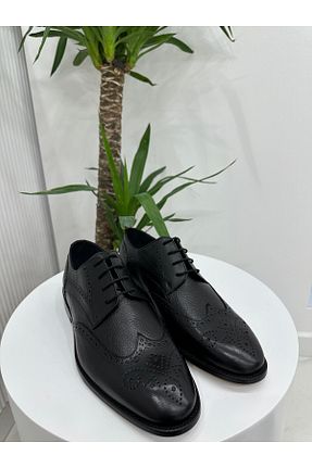 کفش کلاسیک مشکی مردانه چرم خالص Klay Shoes - کد 871122921