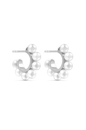 گوشواره طلا سفید زنانه 18 عیار Joy of Jade - کد 729586677