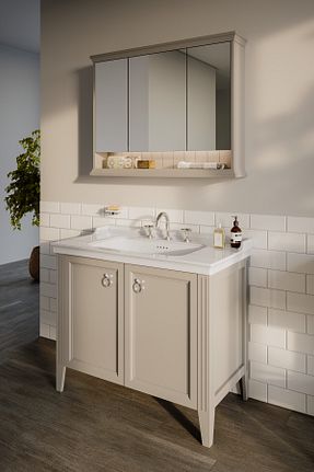 ست کمد حمام طوسی VitrA - کد 37304430