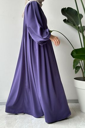 لباس حجاب بنفش زنانه کلوش ANDE - کد 871118823