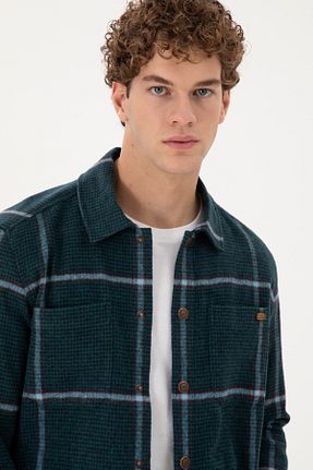 پیراهن سبز مردانه یقه پیراهنی U.S. Polo Assn. - کد 871188122