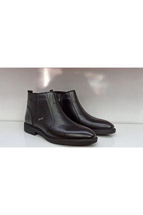 بوت / نیم بوت مشکی مردانه چرم خالص YILDIZ - کد 871173195