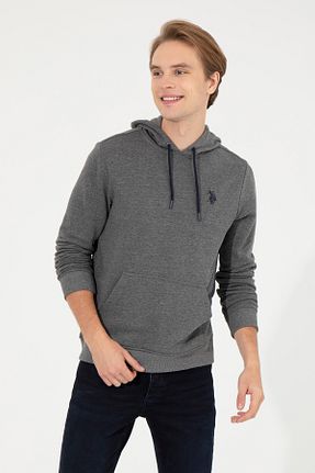 سوئیشرت طوسی مردانه ساده U.S. Polo Assn. - کد 855527888