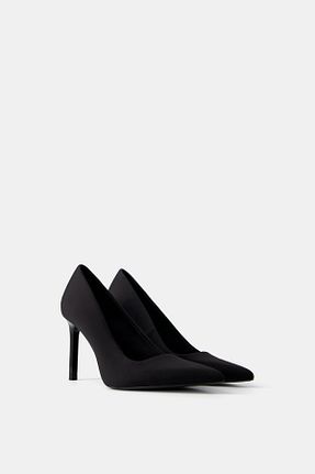 کفش پاشنه بلند کلاسیک مشکی زنانه پلی استر Bershka - کد 871176863