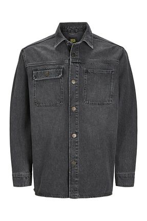 پیراهن مشکی مردانه اورسایز Jack & Jones - کد 871189656