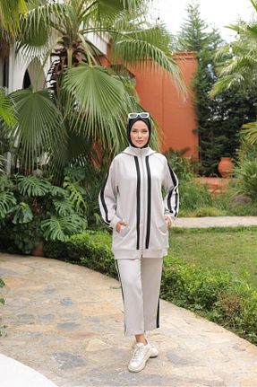 ست گرمکن حجاب طوسی زنانه رگولار ISTANBUL STYLES - کد 871372181