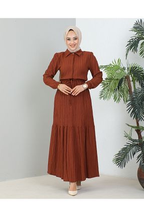 لباس حجاب قهوه ای زنانه Relaxed MSK Fashion - کد 871199468