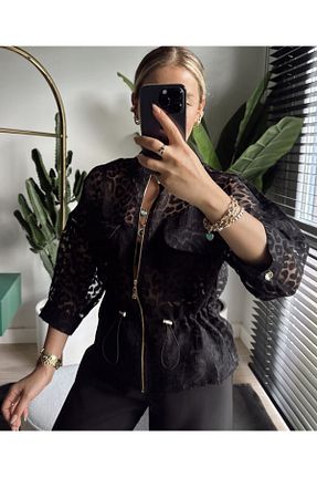 کت مشکی زنانه گشاد QİMYA BUTİK - کد 871376626