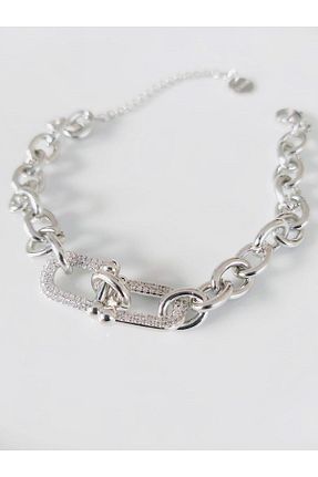 دستبند استیل (فولاد) متالیک زنانه استیل (فولاد) DEVİ fashion - کد 871223084