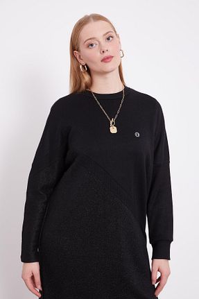 ست بالاتنه و پائین تنه مشکی زنانه بافتنی Levidor - کد 871204159