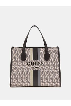 کیف دوشی بژ زنانه پلی اورتان Guess - کد 759128945