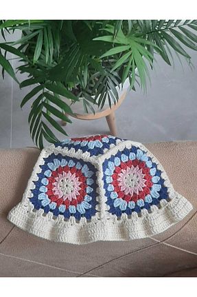 کلاه پشمی آبی بچه گانه پنبه ای Tasarım - کد 871387645