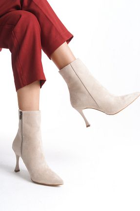 بوت / نیم بوت بژ زنانه جیر NITU Shoes - کد 871248862