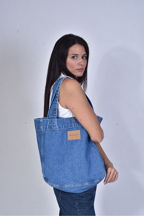 کیف دوشی آبی زنانه پارچه ای Acey jeans - کد 872427163