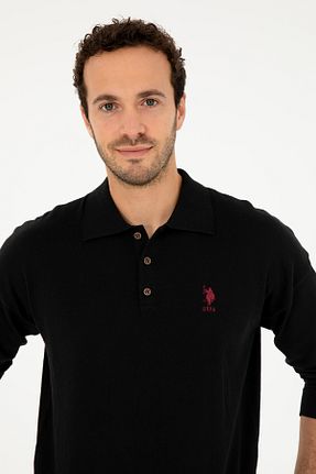 پلیور مشکی مردانه ساده U.S. Polo Assn. - کد 871264623