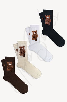 جوراب قهوه ای زنانه پنبه - الاستین Mono Socks - کد 660247242