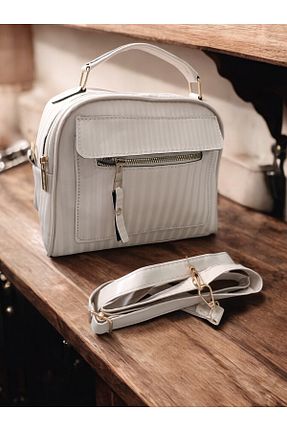 کیف دوشی بژ زنانه چرم مصنوعی Zmr bags - کد 871287670