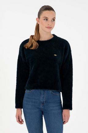 پلیور سرمه ای زنانه ساده U.S. Polo Assn. - کد 871289767