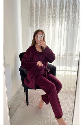ست لباس راحتی بنفش زنانه ساده Lena Homewears - کد 867405637
