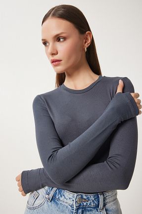 بلوز نباتی زنانه ساده Lovelyİstanbul - کد 871308912
