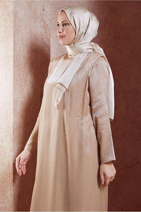 شال بژ زنانه پلی استر Alvina - کد 871312312