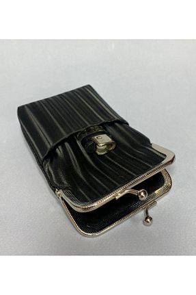 کیف پول مشکی زنانه سایز متوسط MENİSE - کد 871314043