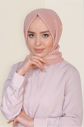شال صورتی زنانه پلی استر TRENDTESETTÜR - کد 871313606